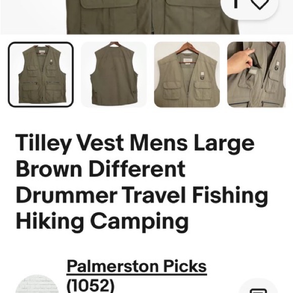 Men's Casual Outdoor Work Vest Safari Fishing Shooting Vests Lightweight - Picture 4 of 8